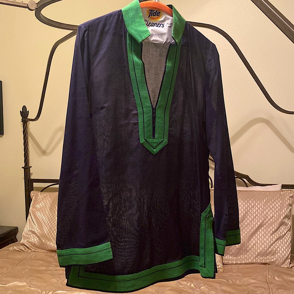 Tory Burch Linen Tunic Size 6